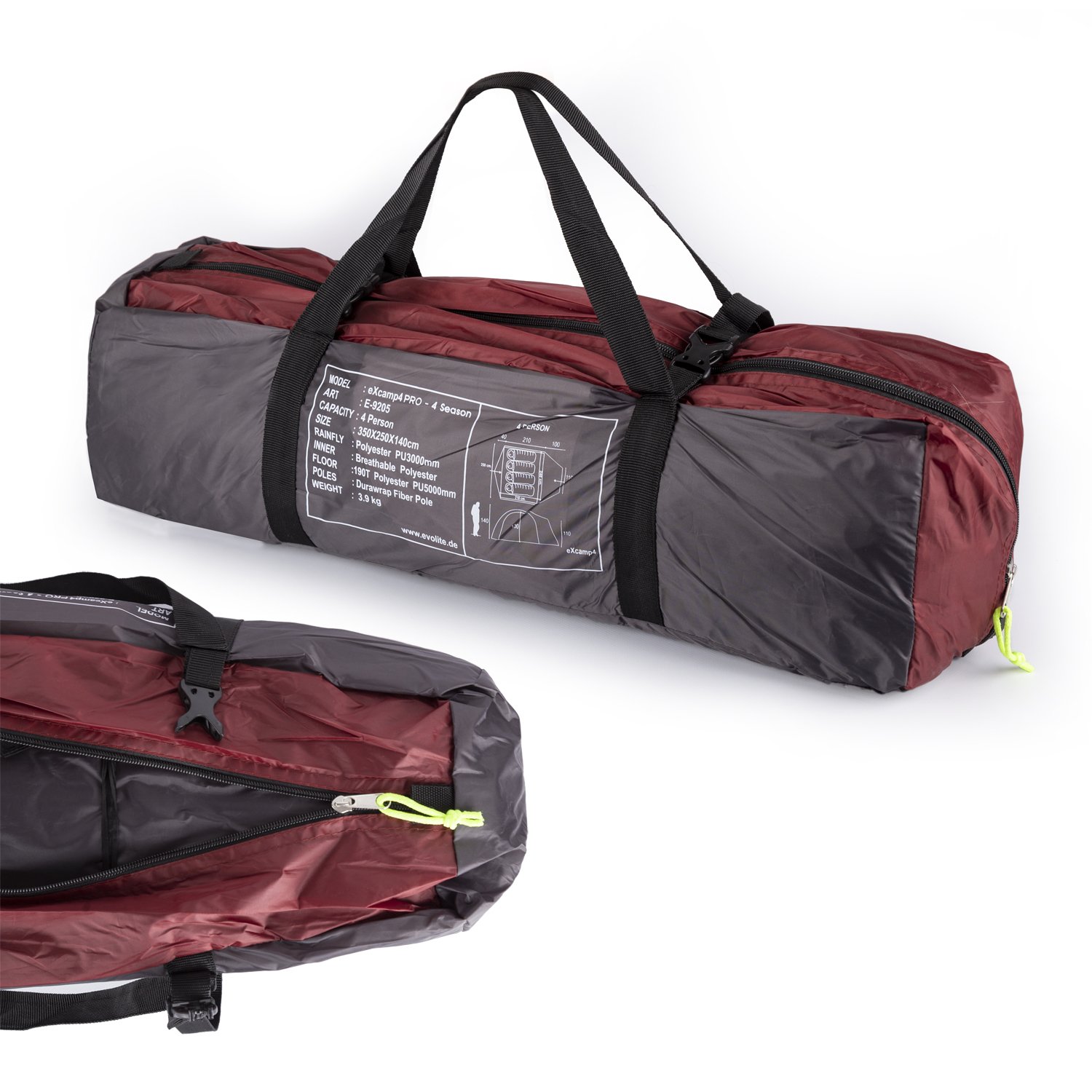 Evolite Excamp 4 Pro Çadır - 4 Mevsim - Görsel 7